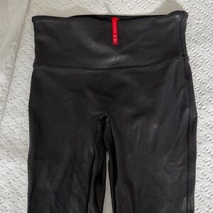 SPANX Shiny Gray Leggings